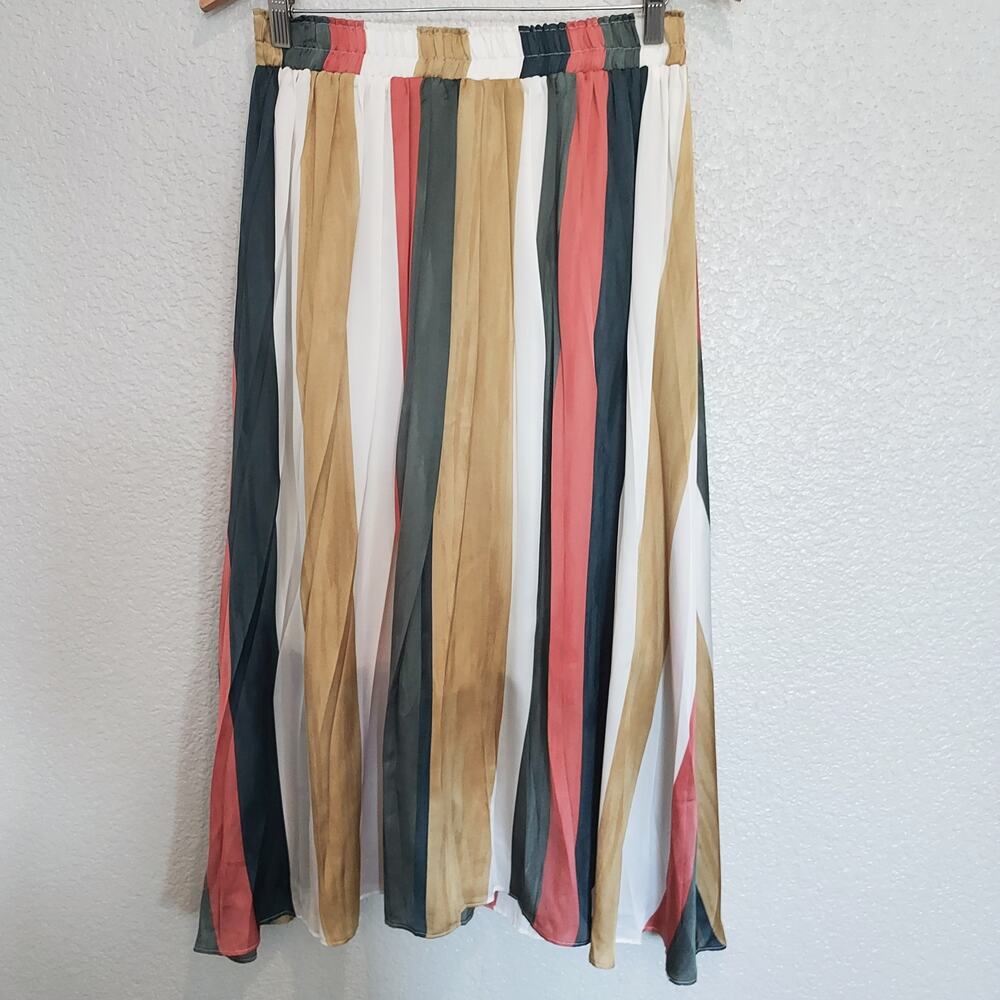 NEW Mystree Striped Maxi Skirt Size M